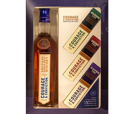 Virginia Distillery Courage and Conviction American Whiskey 750ml and Mini Shots 3/50ml - Uptown Spirits