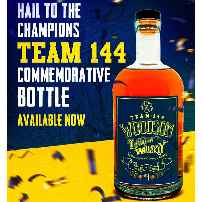 Woodson Team 144 Michigan Commemorative Bottle Bourbon Whiskey 750ml - Uptown Spirits