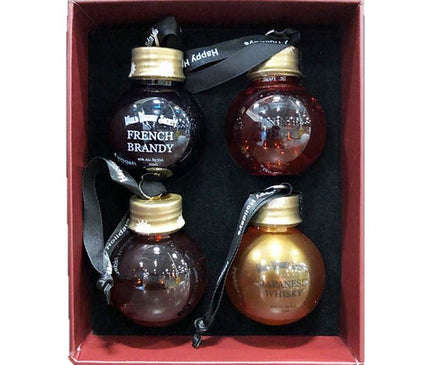 World Whiskey Society Christmas Balls Whisky 4/50ml - Uptown Spirits