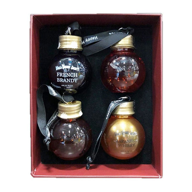 World Whiskey Society Christmas Balls Whisky 4/50ml - Uptown Spirits