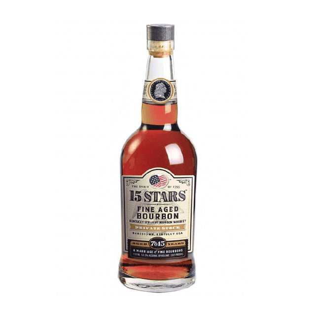 15 Stars 7 and 15 Years Private Stock Aged Bourbon Whiskey 750ml - Uptown Spirits