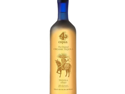 4 Copas Anejo Organic Tequila 750ml - Uptown Spirits