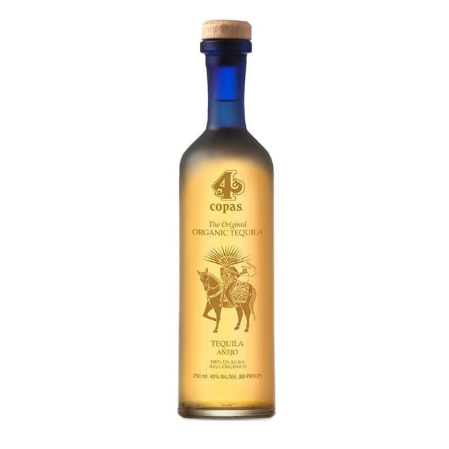 4 Copas Anejo Organic Tequila 750ml - Uptown Spirits