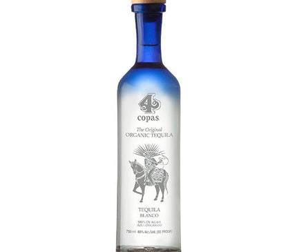 4 Copas Blanco Organic Tequila 750ml - Uptown Spirits