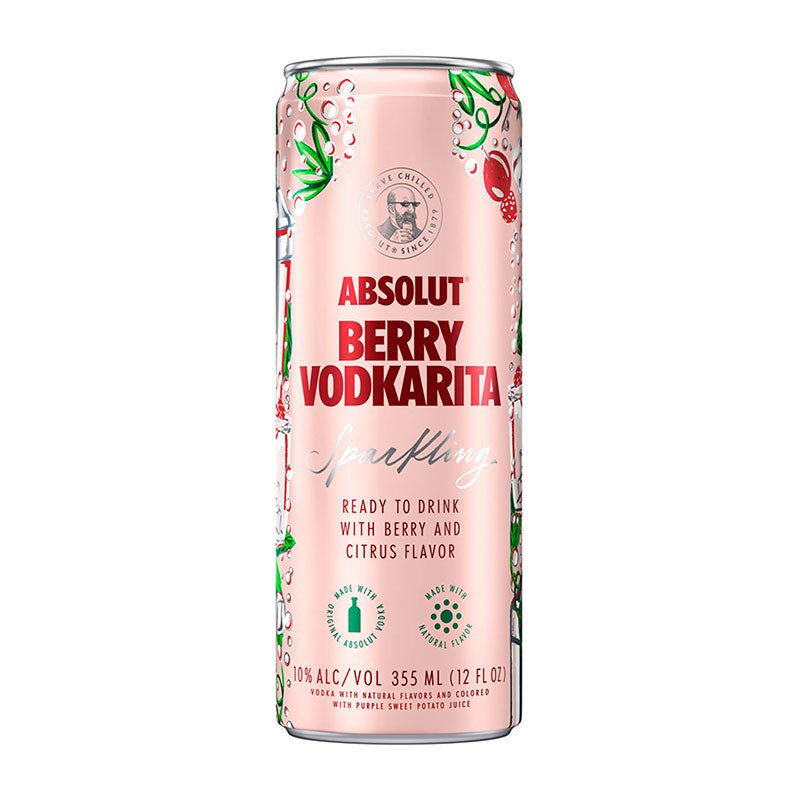 Absolut Berry Vodkarita Vodka Full Case 24/355ml - Uptown Spirits
