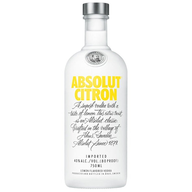 Absolut Citron Vodka 750ml - Uptown Spirits