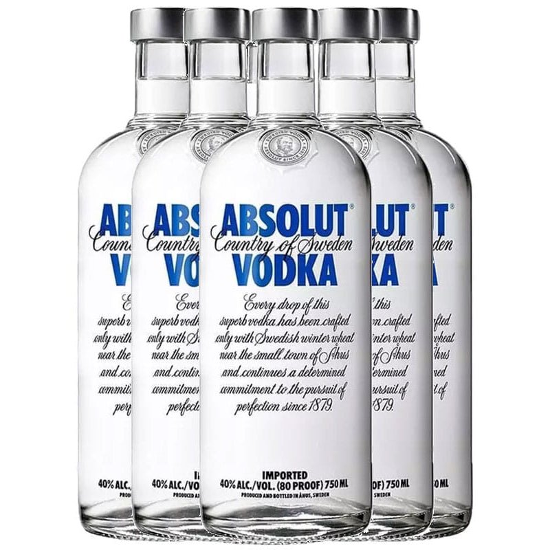 Absolut Vodka 12 Pack 12/750ml - Uptown Spirits