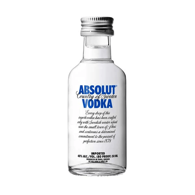 Absolut Vodka Mini Shot 50ml - Uptown Spirits