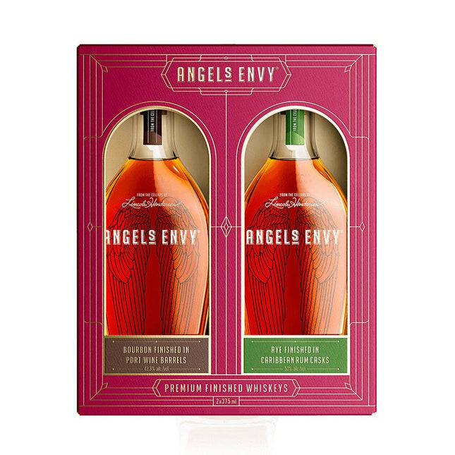 Angels Envy Bourbon and Rye Gift Pack 2/375ml - Uptown Spirits