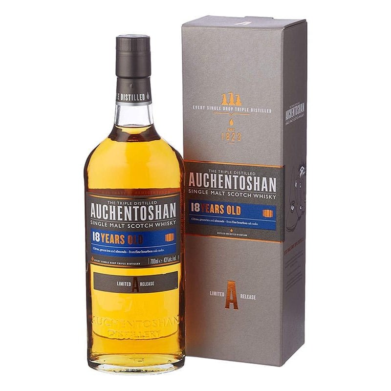 Auchentoshan 18 Year Single Malt Scotch Whiskey - Uptown Spirits