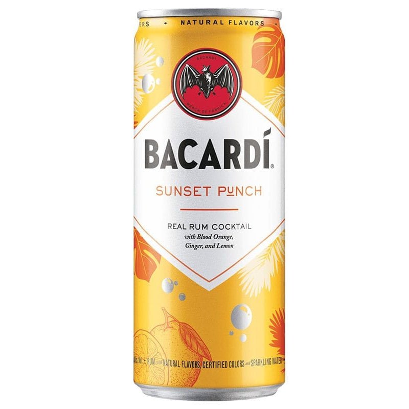 Bacardi Sunset Punch Real Rum Cocktail Full Case 24/355ml - Uptown Spirits