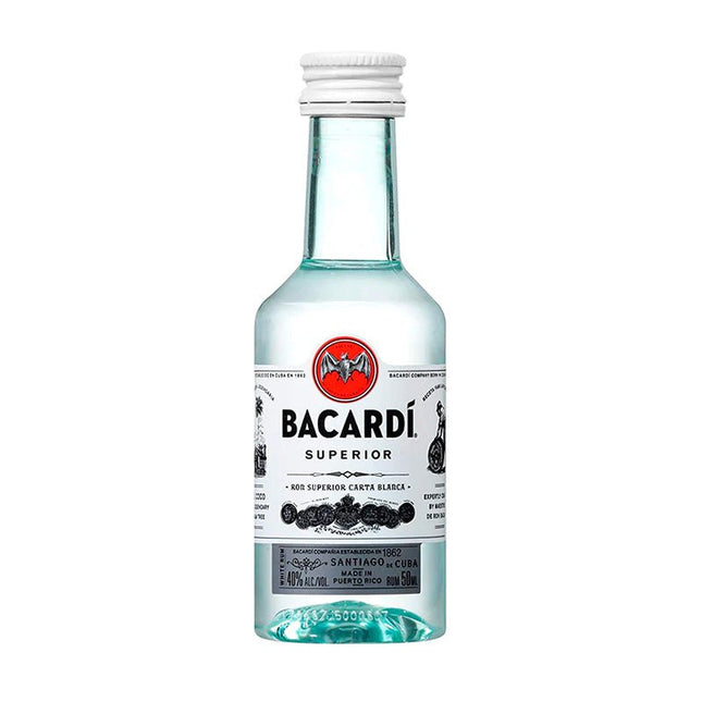 Bacardi Superior Rum Mini Shot 50ml - Uptown Spirits