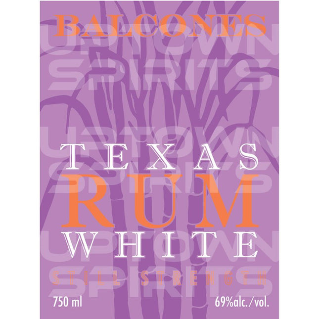 Balcones Texas Rum White Still Strength Whisky 750ml - Uptown Spirits