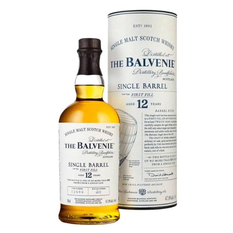 Balvenie Single Barrel First Fill 12 Year Scotch Whiskey 750ml - Uptown Spirits