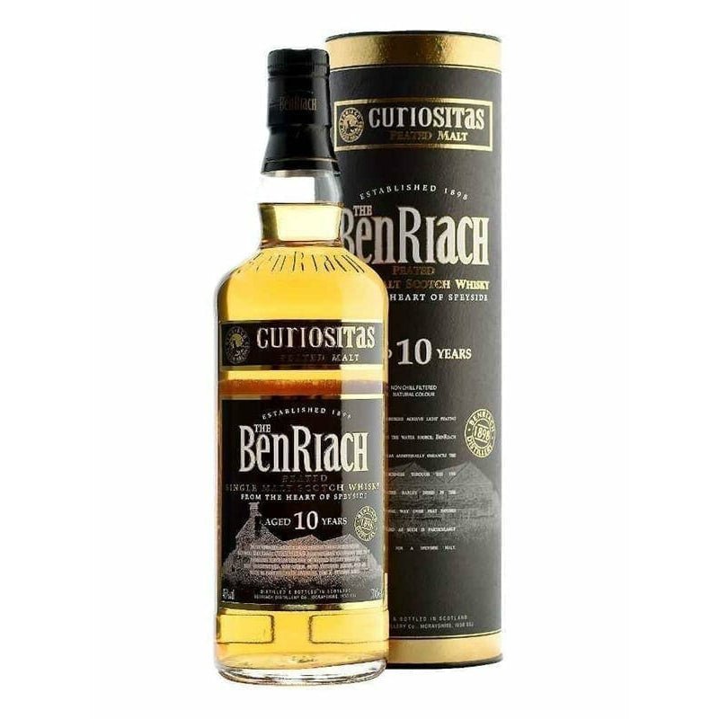 Benriach Curiositas Peated Single Malt Whiskey 10yr 750ml - Uptown Spirits
