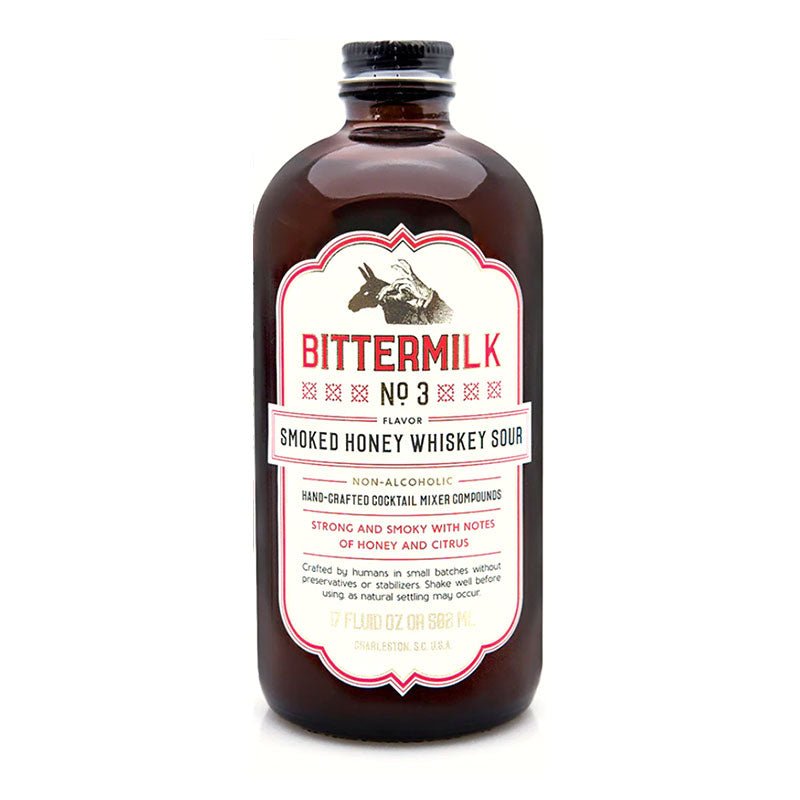 Bittermilk No 3 Smoked Honey Whiskey Sour Cocktail Mixer 502ml - Uptown Spirits