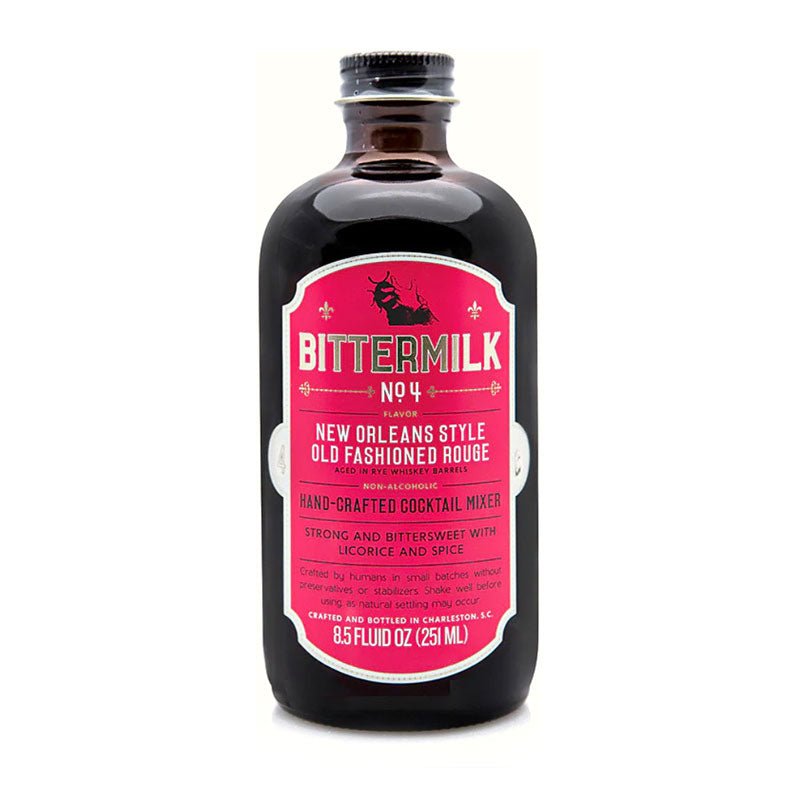 Bittermilk No 4 New Orleans Style Old Fashioned Rouge Cocktail Mixer 502ml - Uptown Spirits