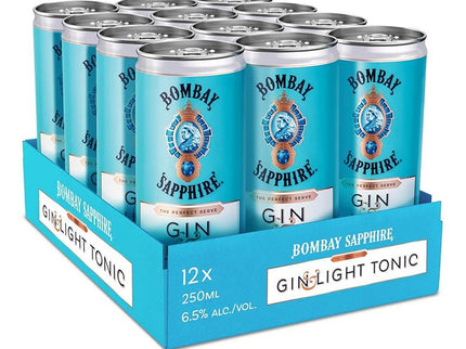 Bombay Sapphire Gin & Light Tonic Cocktail Full Case 24/250ml - Uptown Spirits