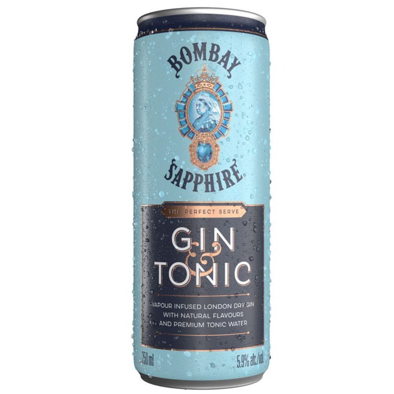 Bombay Sapphire Gin & Tonic Full Case 24/250ml - Uptown Spirits