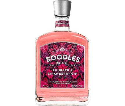 Boodles Rhubarb & Strawberry Gin 750ml - Uptown Spirits