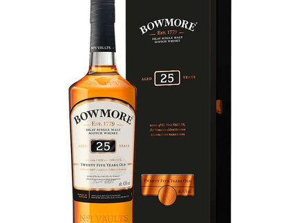 Bowmore 25 Year Islay Single Malt Scotch Whiskey 750ml - Uptown Spirits