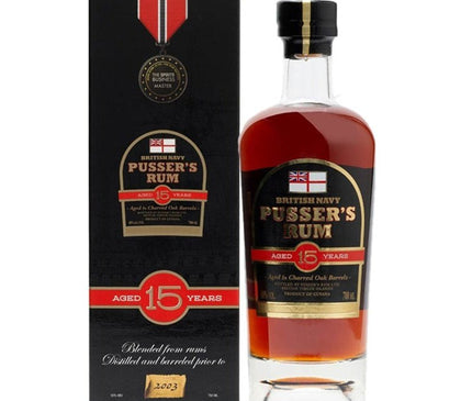 British Navy Pusser's Rum 15 Year 750ml - Uptown Spirits