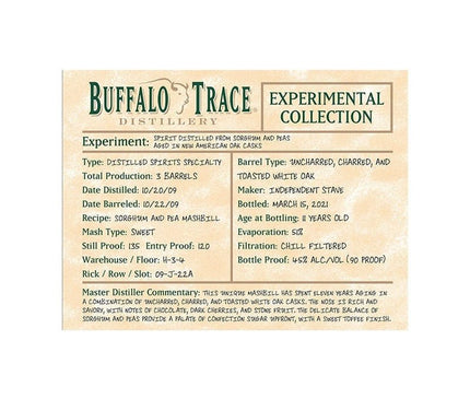 Buffalo Trace Experimental Collection 2021 Release Baijiu Style Spirit Whiskey 375ml - Uptown Spirits