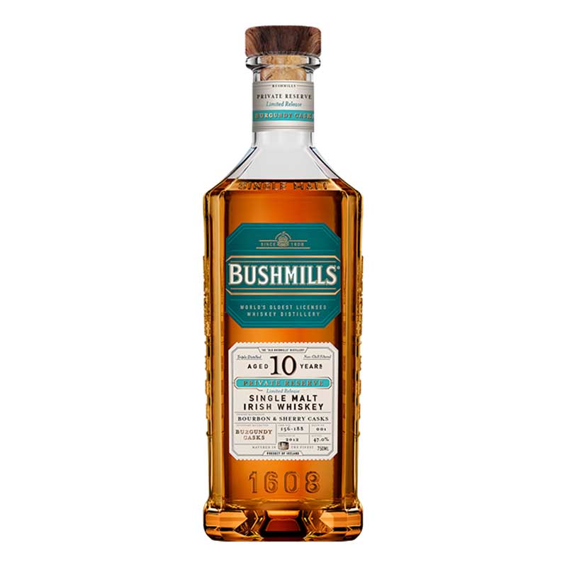 Bushmills 10 Year Private Reserve Bordeaux Cask Irish Whisky 750ml - Uptown Spirits