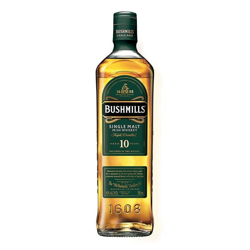 Bushmills 10 Year Single Malt Irish Whisky 750ml - Uptown Spirits
