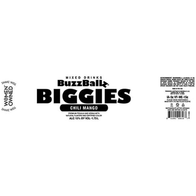 Buzzballz Biggies Chili Mango Cocktail 1.75L - Uptown Spirits