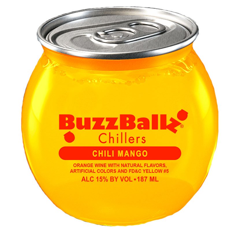 BuzzBallz Chili Mango Chillers Full Case 24/187ml - Uptown Spirits