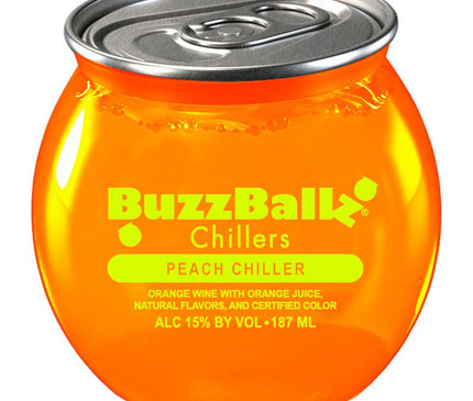 BuzzBallz Peach Chiller Full Case 24/187ml - Uptown Spirits
