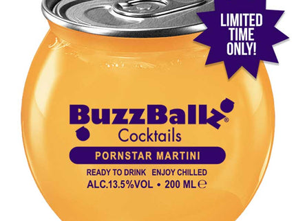 BuzzBallz Pornstar Martini Cocktails 200ml - Uptown Spirits