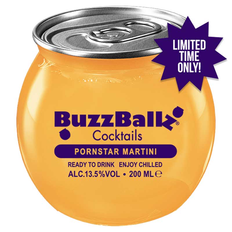 BuzzBallz Pornstar Martini Cocktails 200ml - Uptown Spirits