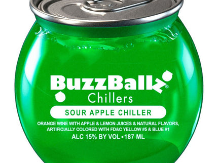 BuzzBallz Sour Apple Chillers 187ml - Uptown Spirits