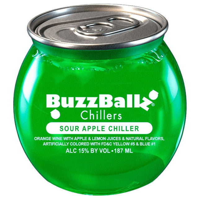 BuzzBallz Sour Apple Chillers 187ml - Uptown Spirits