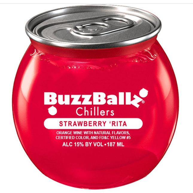 BuzzBallz Strawberry Rita Chillers Full Case 24/187ml - Uptown Spirits