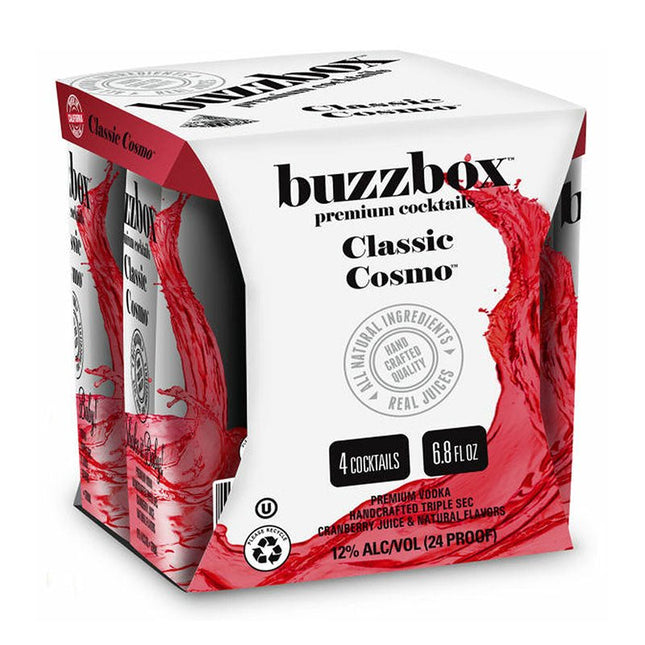 Buzzbox Classic Cosmo Cocktails 4/200ml - Uptown Spirits
