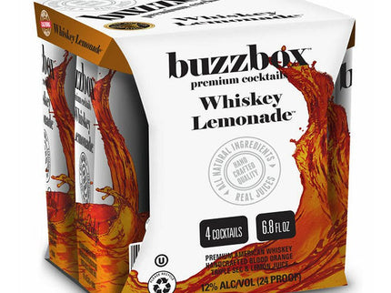 Buzzbox Whiskey Lemonade Cocktails 4/200ml - Uptown Spirits