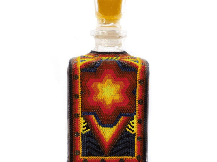 Cava De Oro Flor De Fuego Arte Huichol Extra Anejo Tequila 750ml - Uptown Spirits