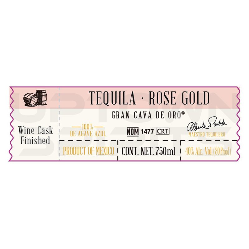 Cava De Oro Rose Gold Tequila 750ml - Uptown Spirits