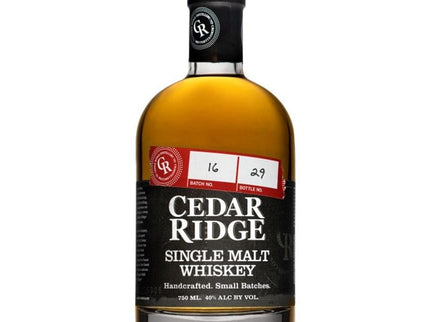 Cedar Ridge Single Malt Whiskey 750ml - Uptown Spirits