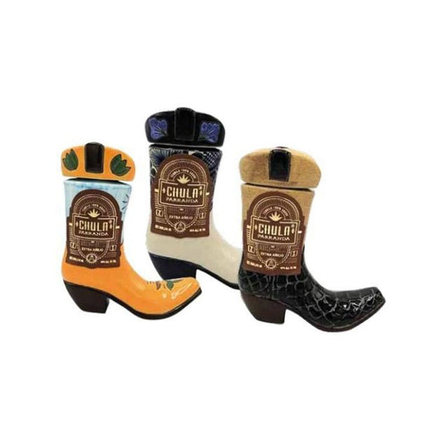 Chula Parranda Anejo Ceramic Boot Tequila 375ml - Uptown Spirits