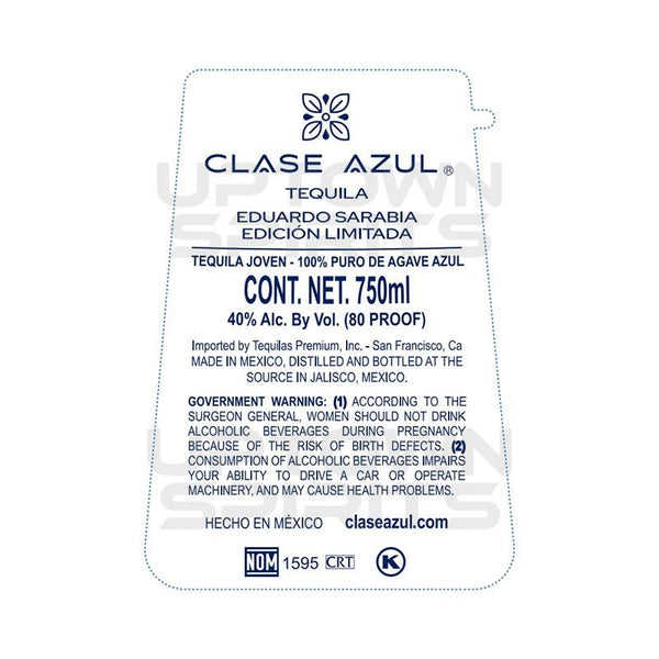 Clase Azul Eduardo Sarabia Limited Edition Joven Tequila 750ml – Uptown  Spirits