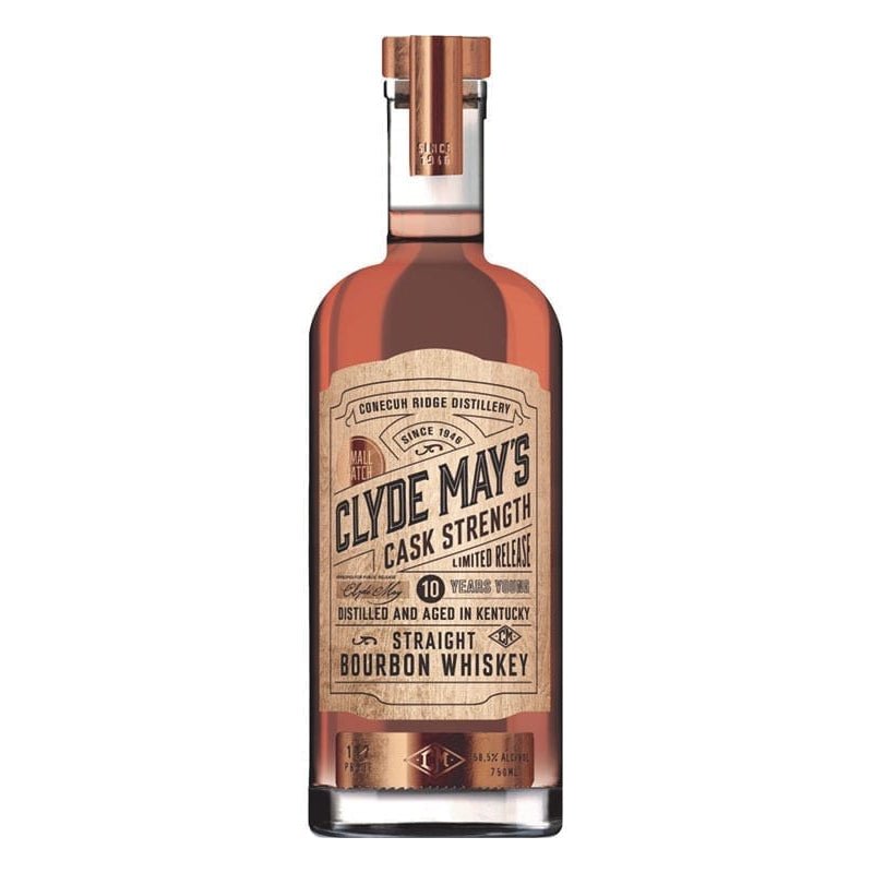 Clyde Mays Cask Strength 10 Year Bourbon Whiskey - Uptown Spirits