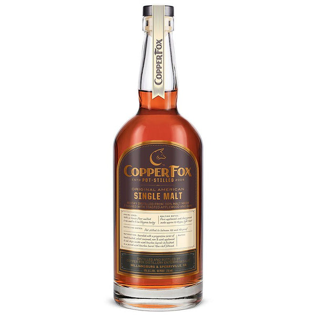 Copper Fox Single Malt Whiskey 750ml - Uptown Spirits