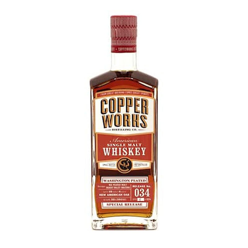 Copperworks 034 Washington Peated American Whiskey 750ml - Uptown Spirits