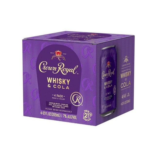 Crown Royal Whiskey & Cola Full Case 24/355ml - Uptown Spirits