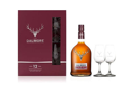 Dalmore 12 Year Scotch Whiskey Gift Set - Uptown Spirits
