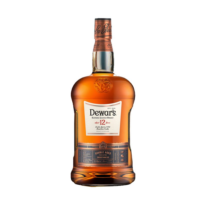 Dewars 12 Years Double Aged in 1St Fill Bourbon Casks Scotch Whisky 1.75L - Uptown Spirits